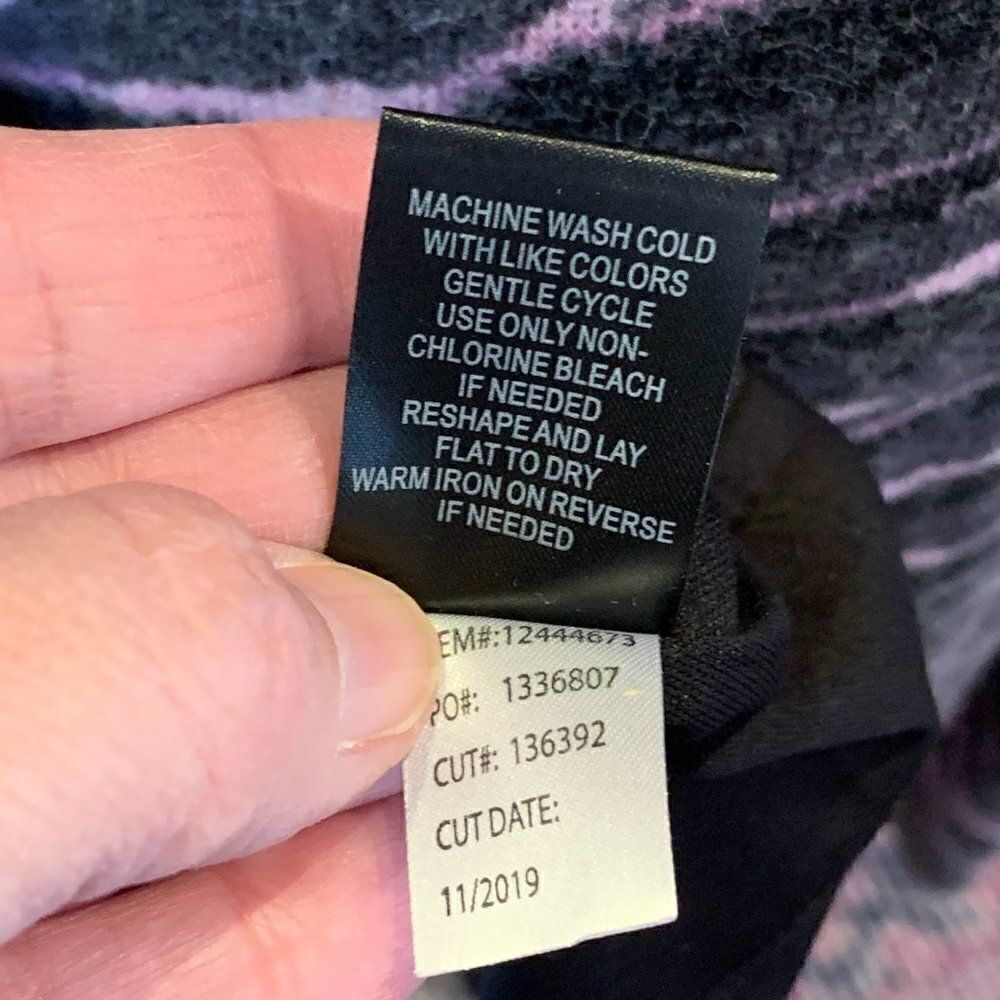 Torrid DARK GREY & PINK ZEBRA HACCI MOCK NECK TRAPEZE DRESS 0 - Picture 9 of 11